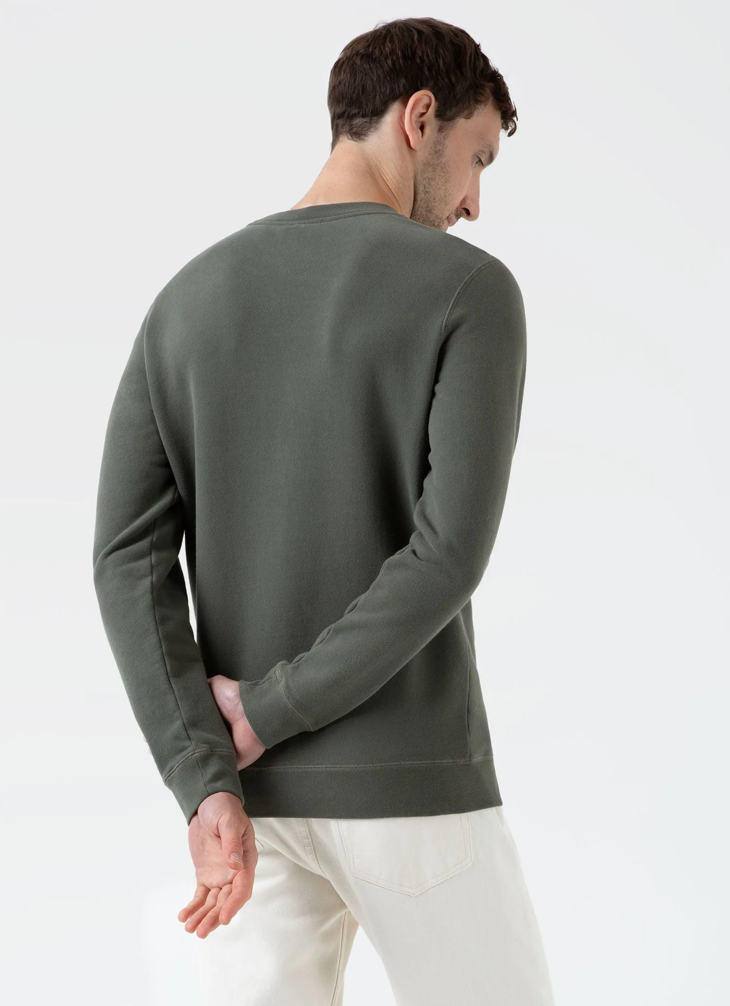 Men's Loopback Sweatshirt in Khaki