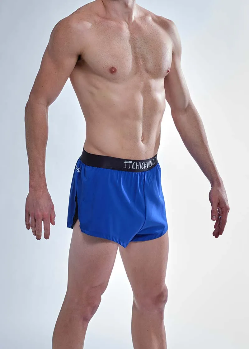 Men's Royal Blue 2" Split Shorts