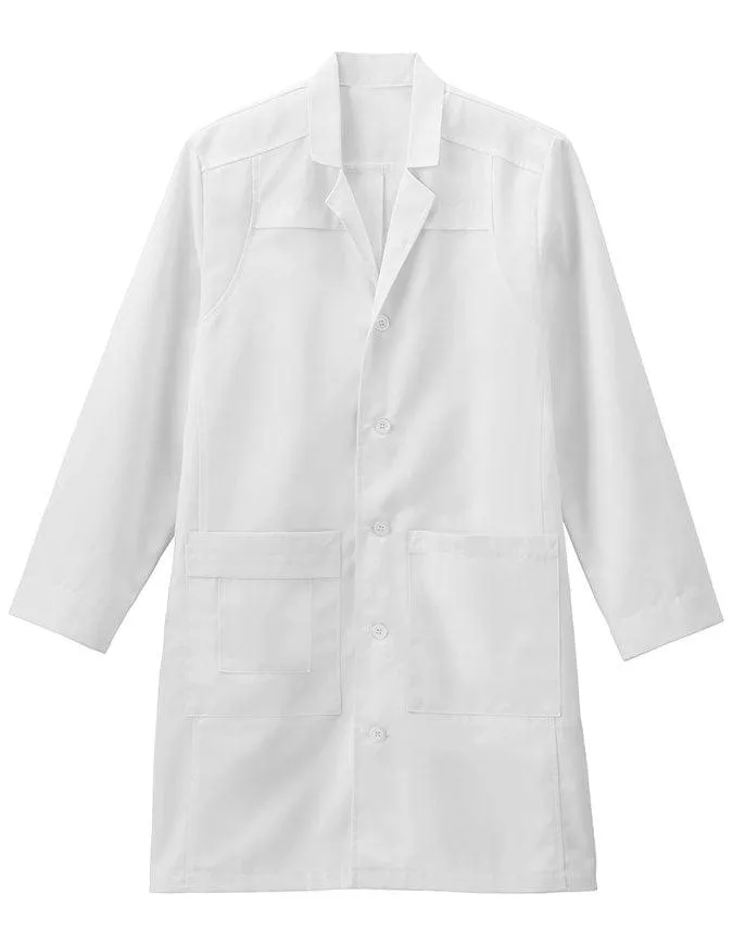 Meta Men's Twill Trench Style Labcoat