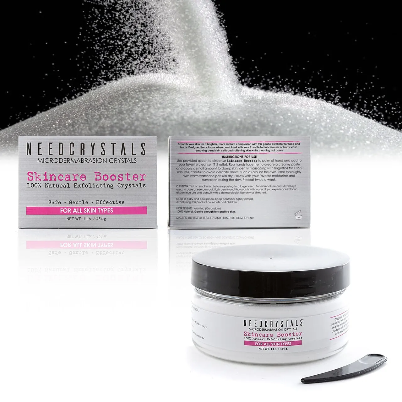 Microdermabrasion Crystals DIY Exfoliating Facial Scrub, 1 Lb