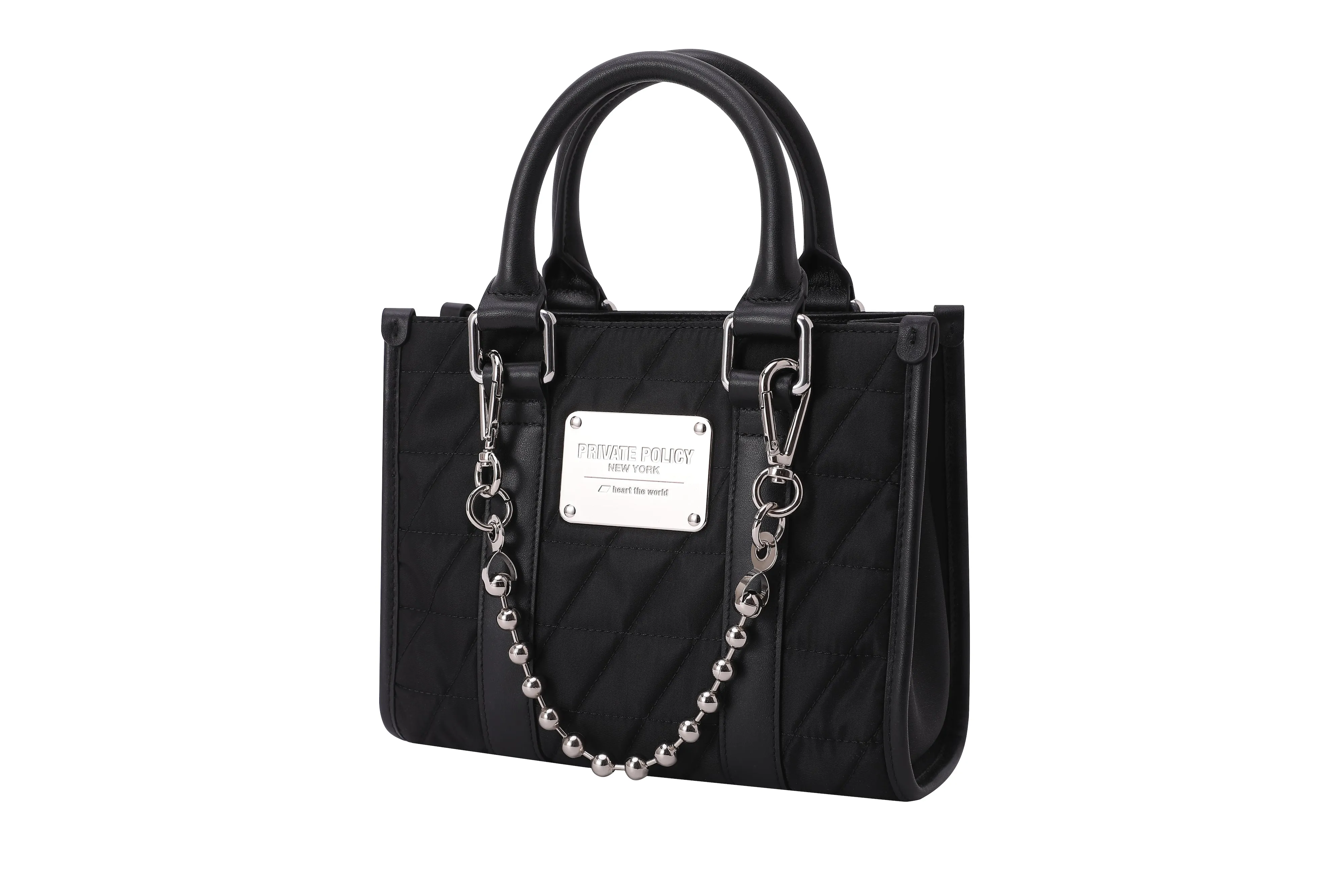 Mini PXL Nylon Tote Bag - Black