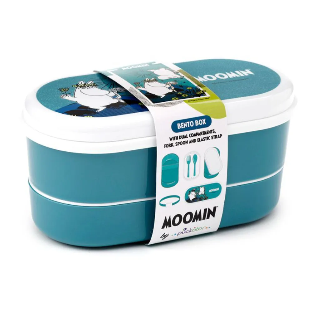 Moomin Stacked Lunch Box with Cutlery - Puckator