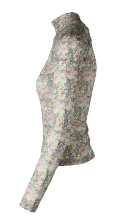 Nanushka Floral Ragian Turtleneck | XS