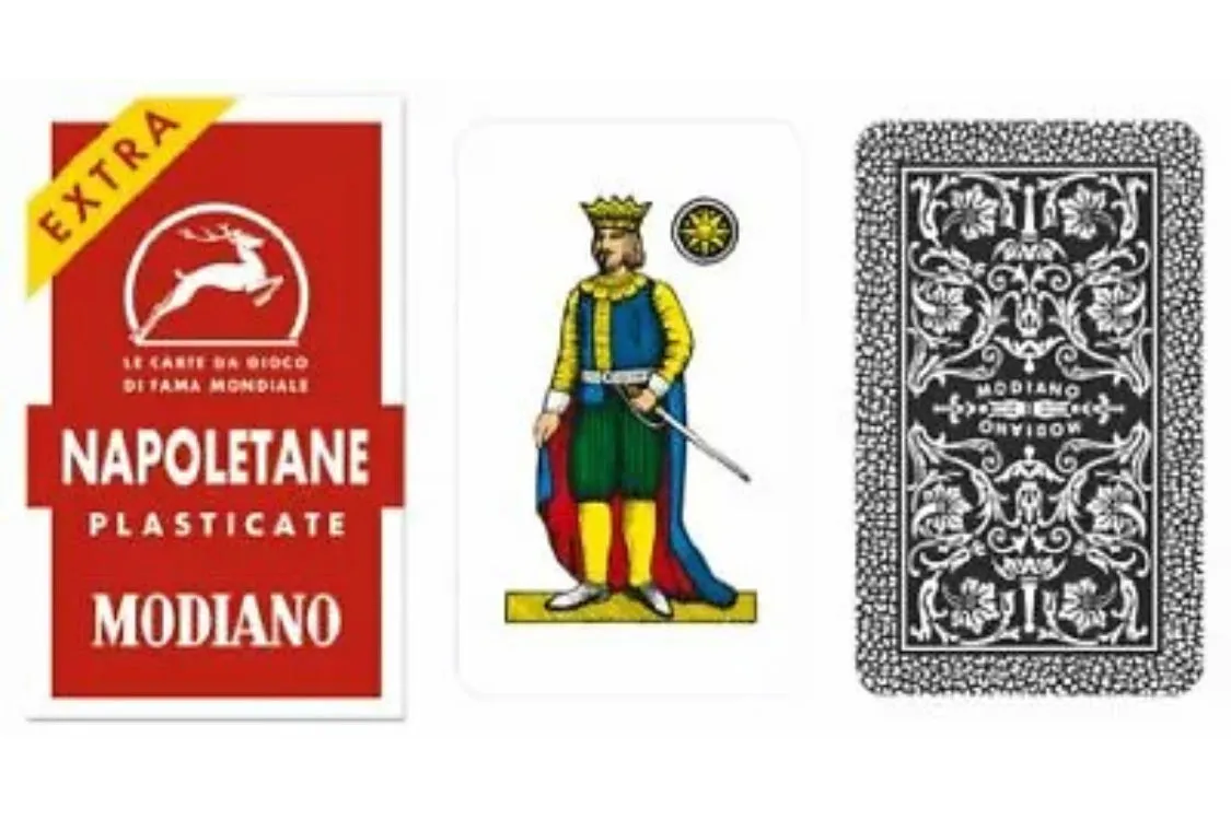 Napoletane 97/25 Modiano Regional Italian Playing Cards. Authentic Italian Deck.