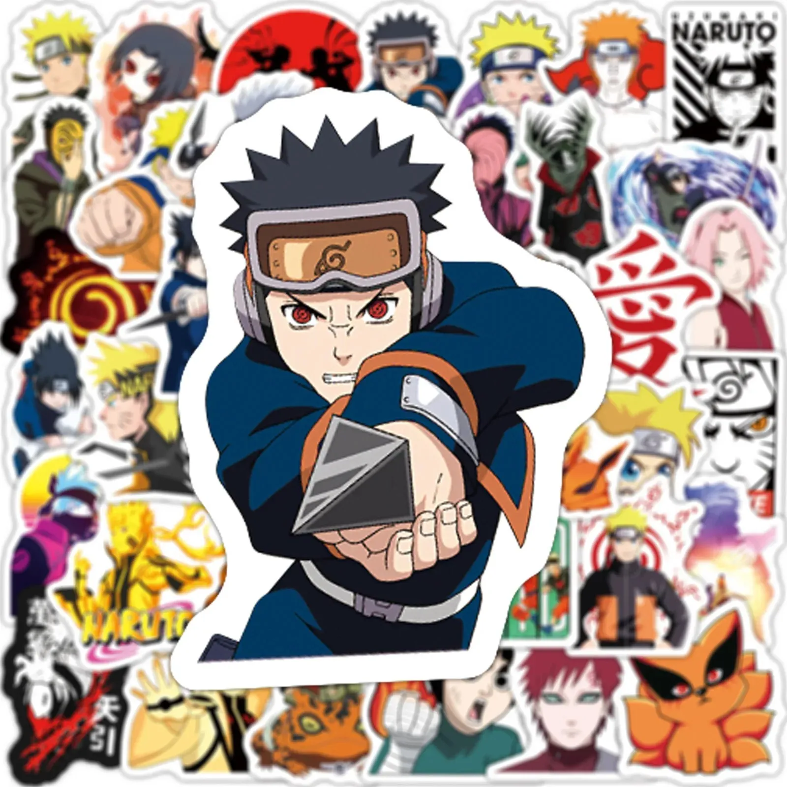 Naruto Anime Stickers - 10 50 or 100pcs for Laptop Water Bottles and More