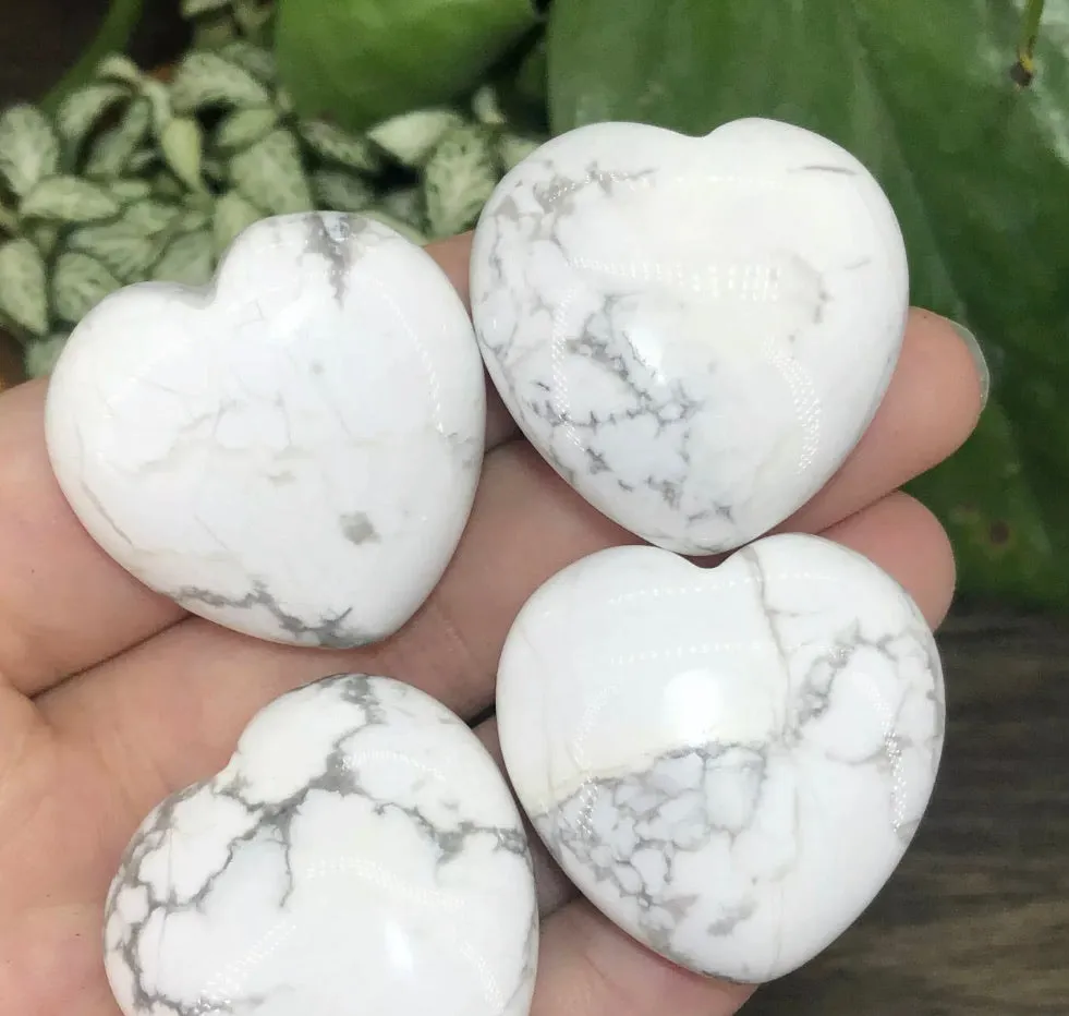 Natural White Turquoise Heart