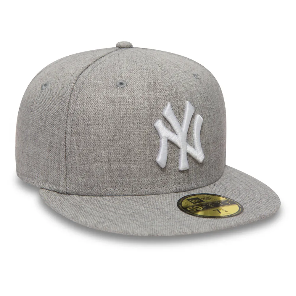 NEW ERA New York Yankees Essential Heather Grey 59FIFTY Fitted Cap