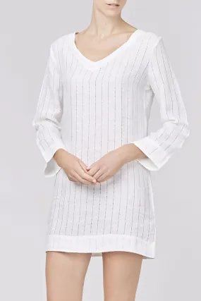 NINA LINEN SHORT NIGHT SHIRT