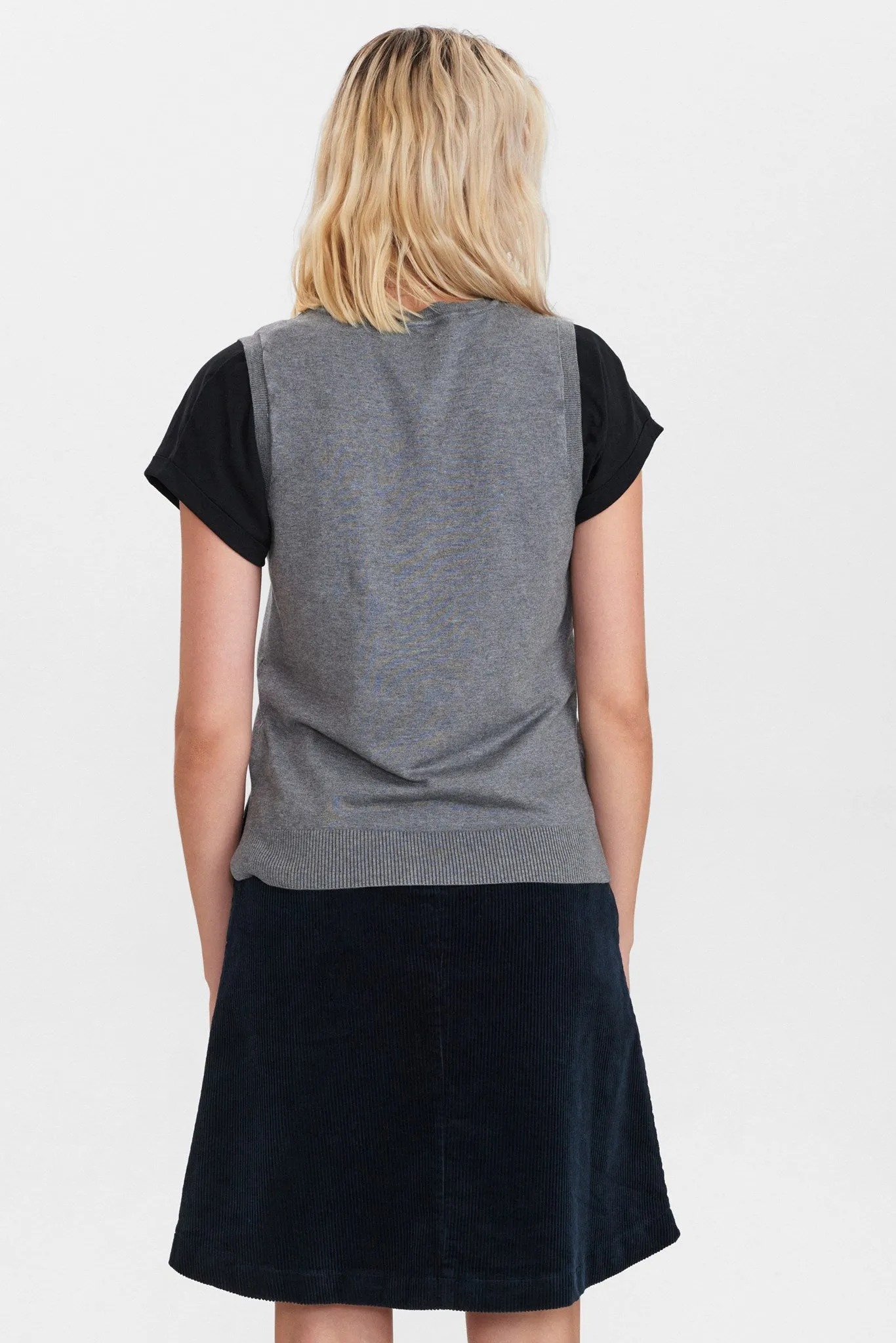 NUBIA VEST - NOOS - Medium Grey mel