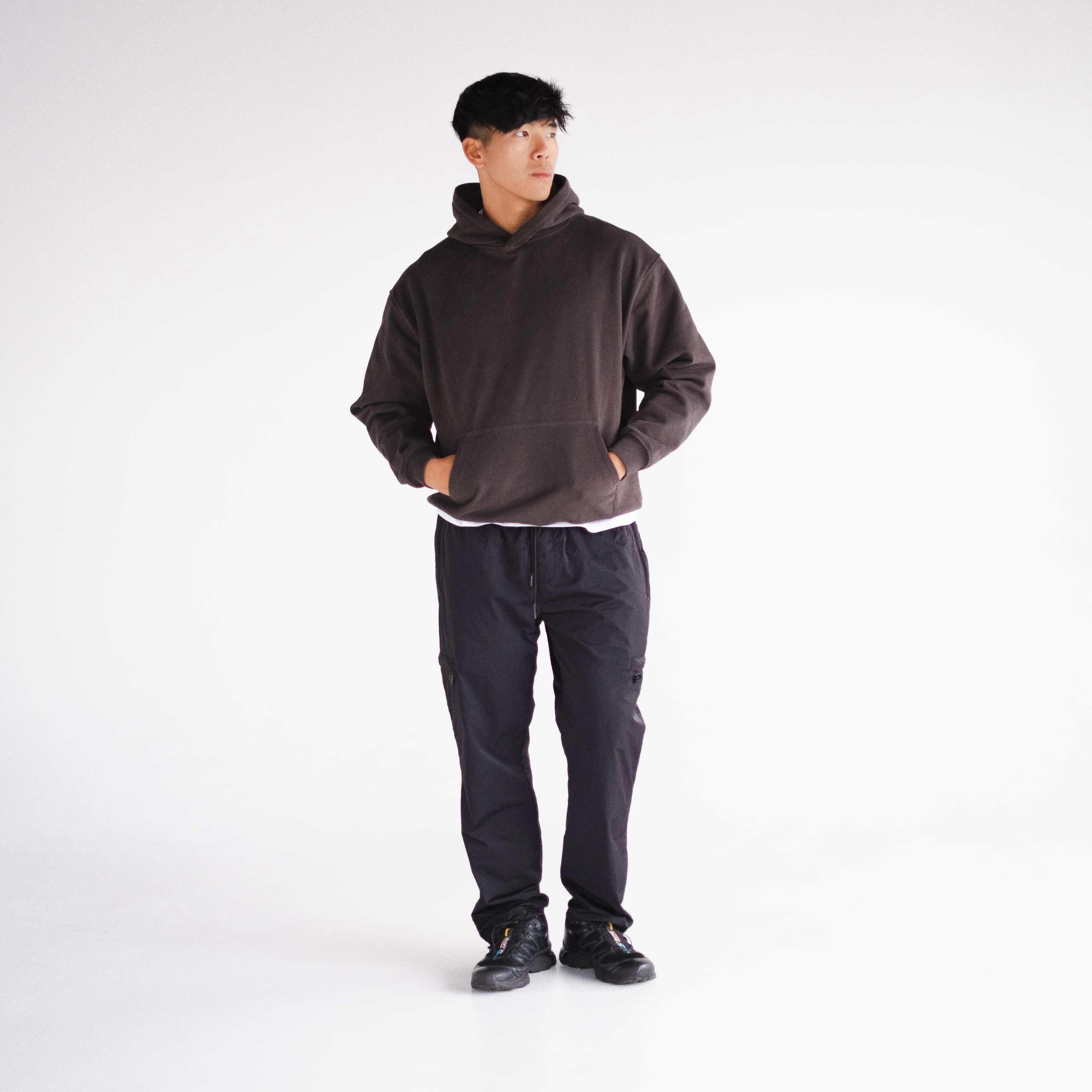 Nylon Cargo Pants - Black