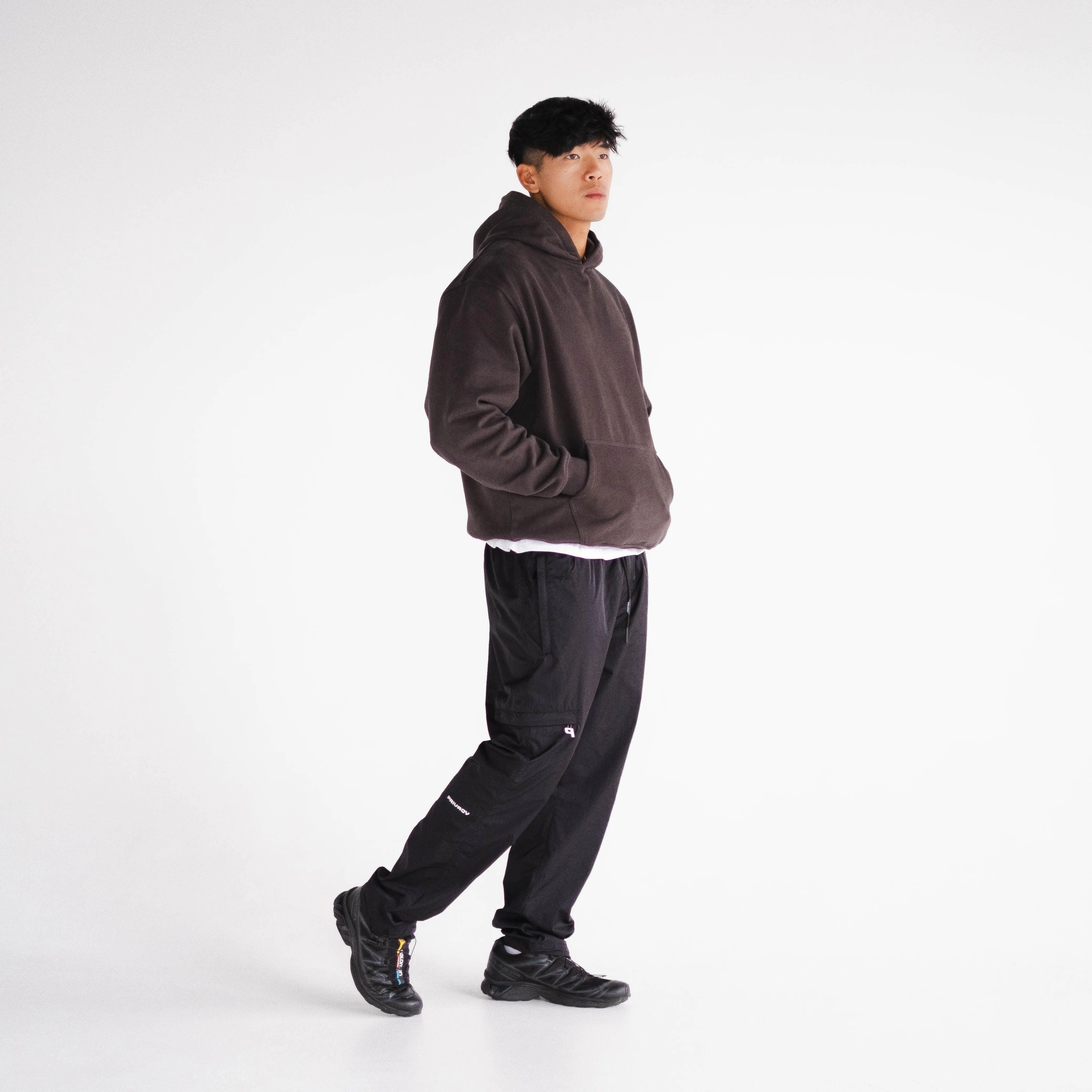 Nylon Cargo Pants - Black