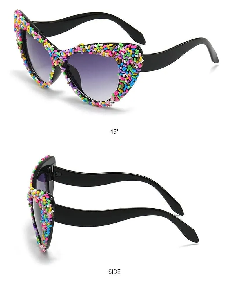 Oversized Candy Coloured Gradient Sunglasses