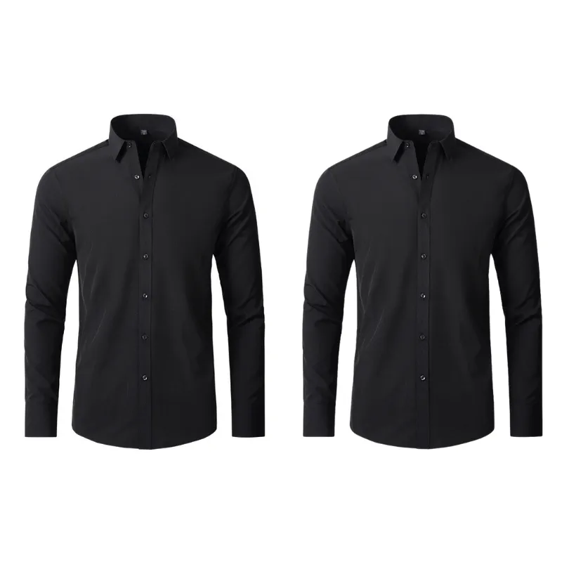 Pague 1 Leve 2 |  Camisa Social Ultra Tech Italian   Brinde Relogio Casual Luxo