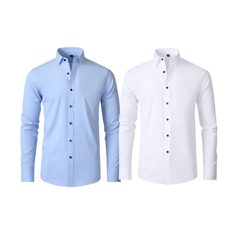 Pague 1 Leve 2 |  Camisa Social Ultra Tech Italian   Brinde Relogio Casual Luxo