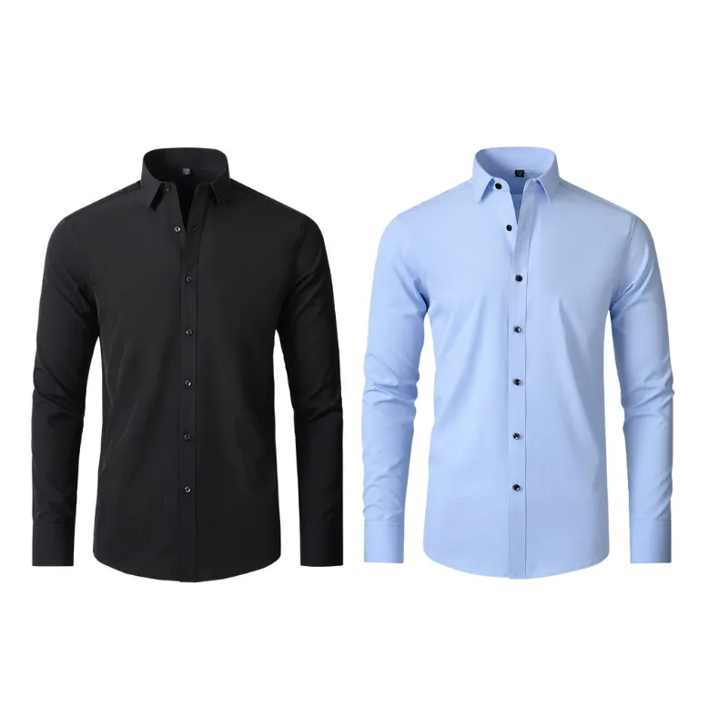 Pague 1 Leve 2 |  Camisa Social Ultra Tech Italian   Brinde Relogio Casual Luxo