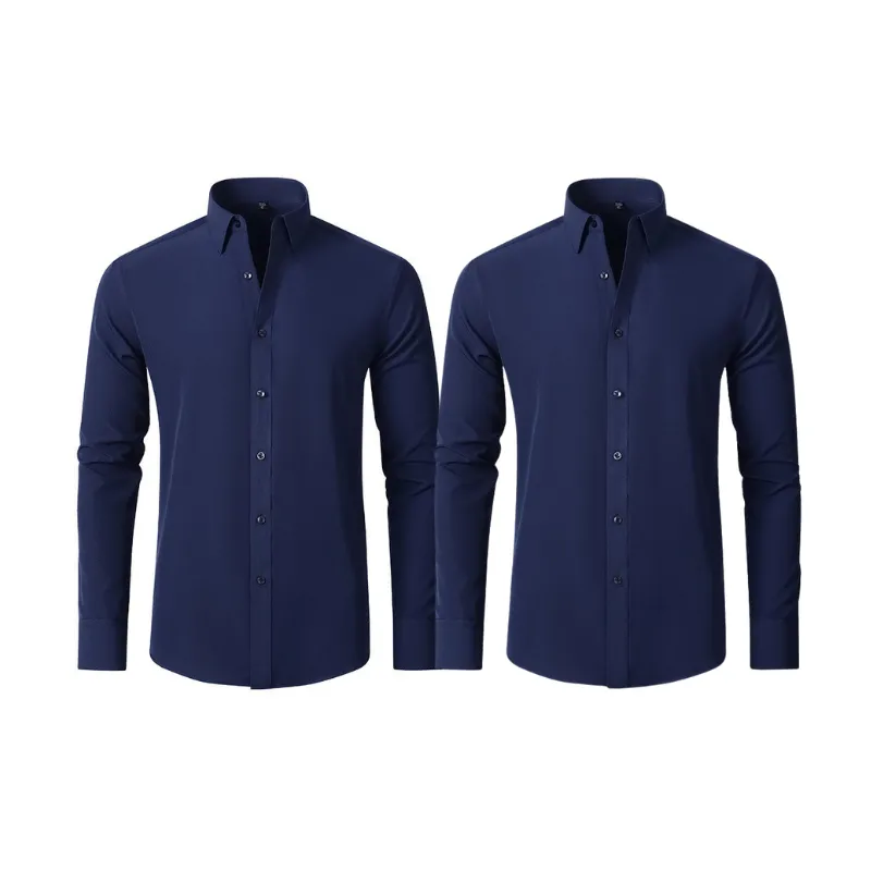 Pague 1 Leve 2 |  Camisa Social Ultra Tech Italian   Brinde Relogio Casual Luxo