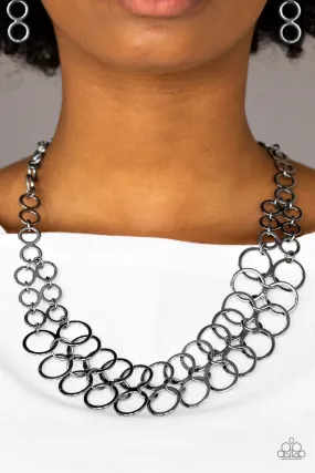 Paparazzi Accessories  - Metro-Maven #N176 Box 2 - Black Necklace