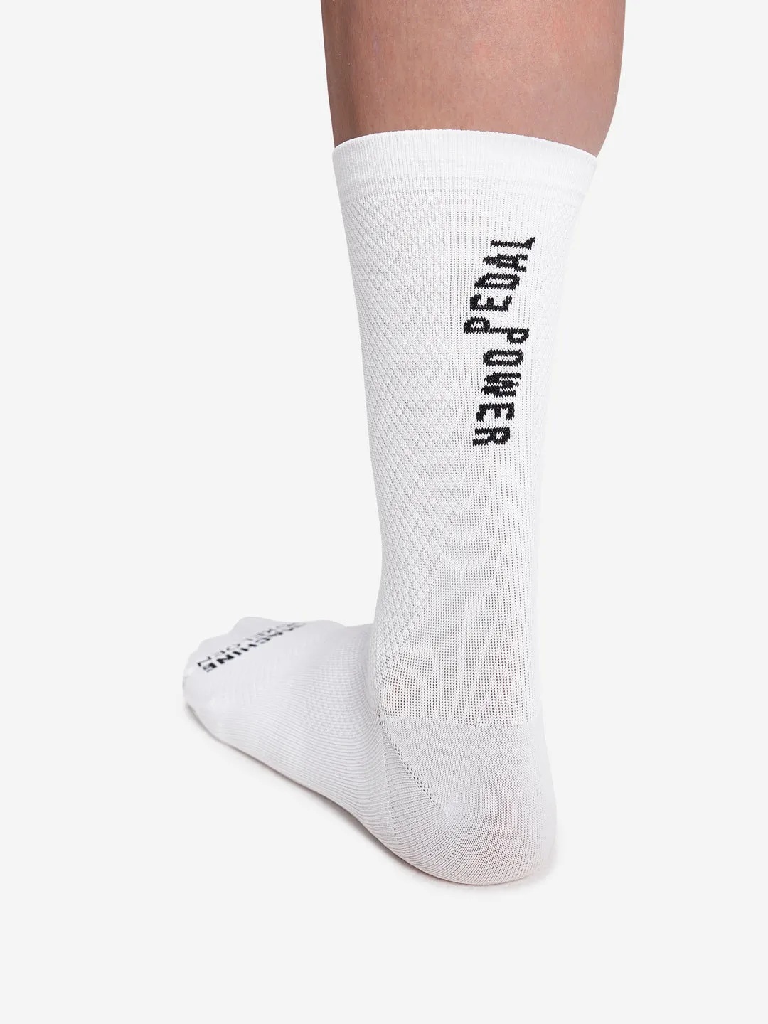 Pedal Power - Cycling Socks - White