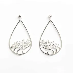 Plumeria Drop Earrings