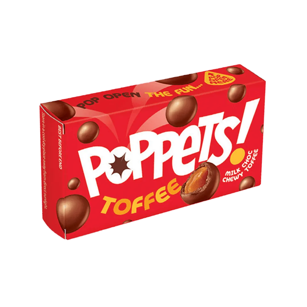 Poppets Milk Choc Coated Chewy Toffee