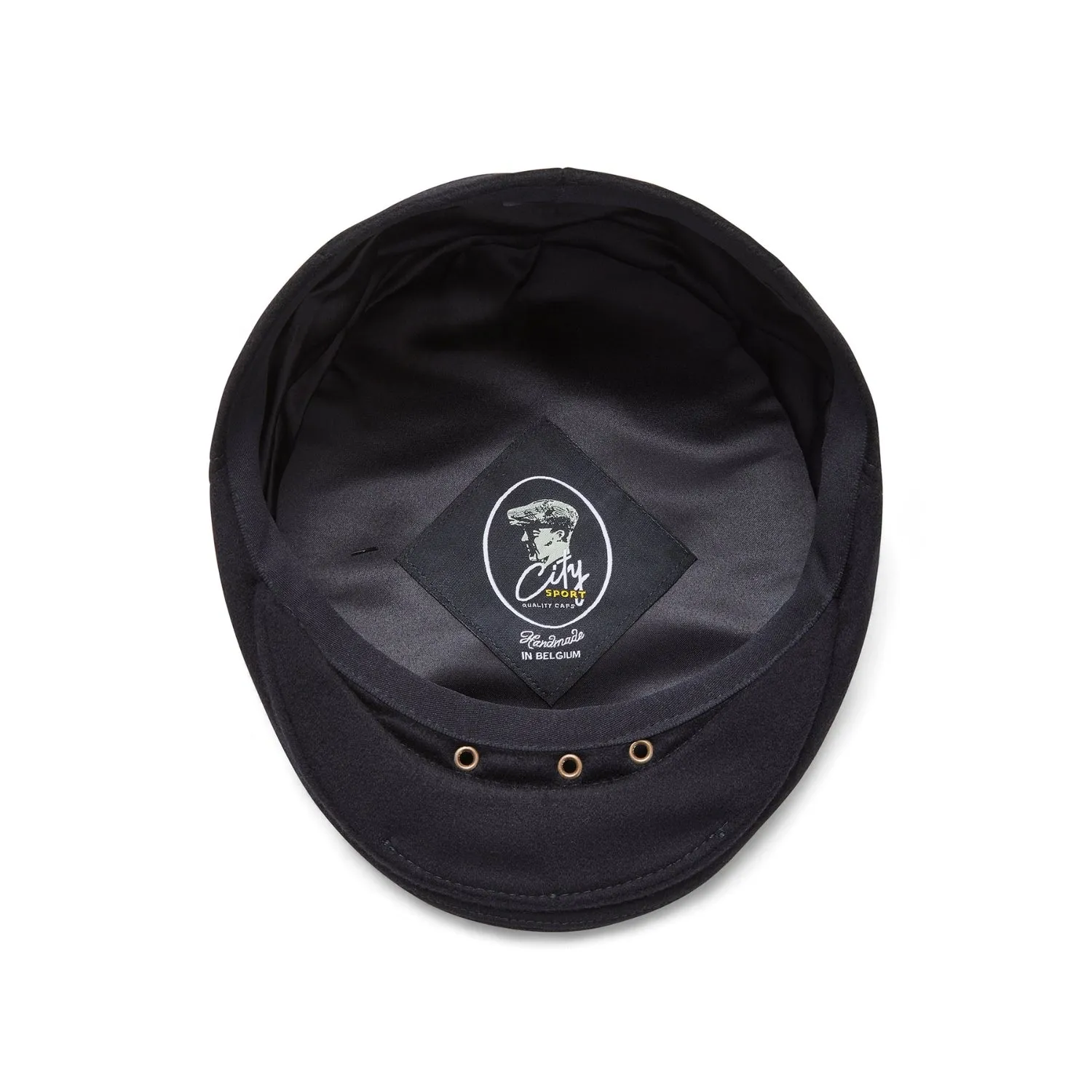 Pure Cashmere Flat Cap | Black | CitySport