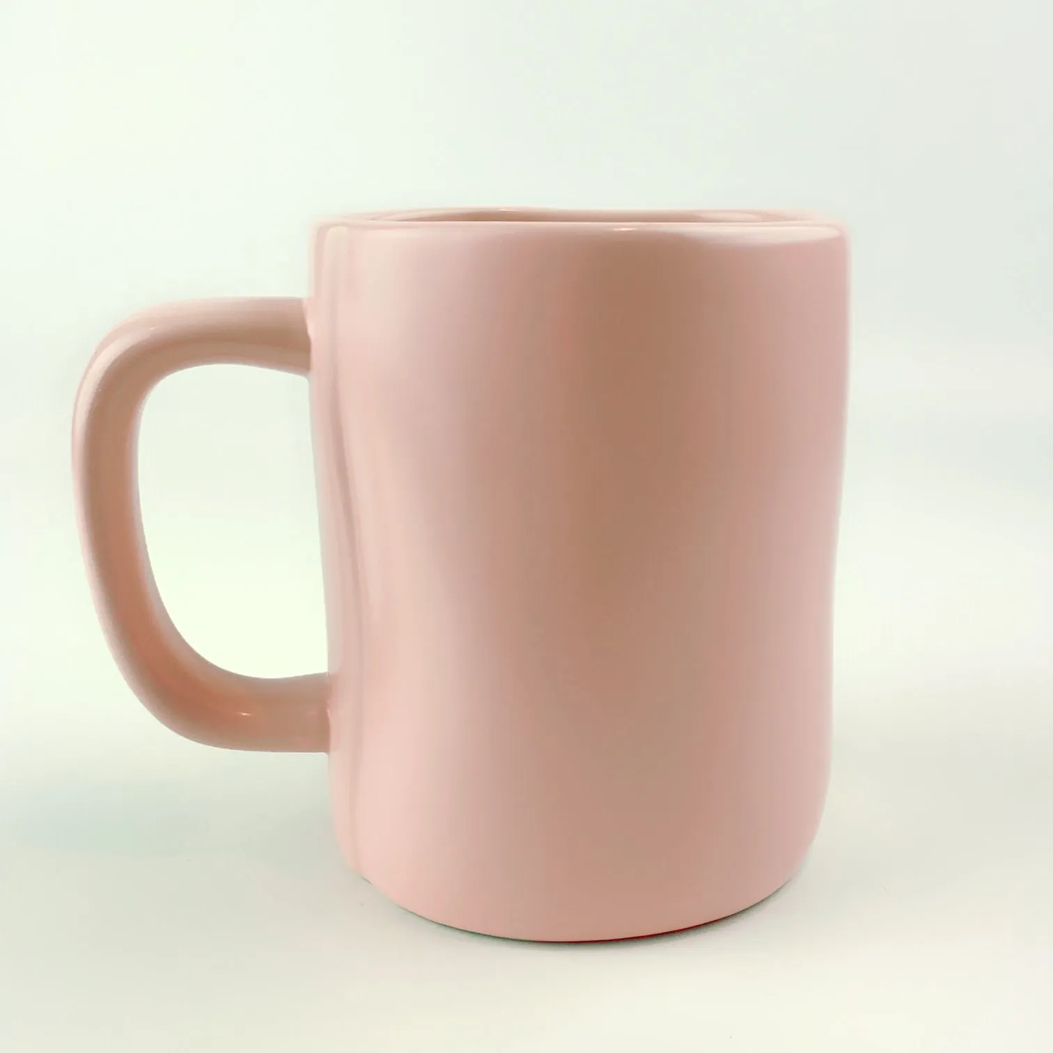 Rae Dunn By Magenta #LOVE Ceramic Baby Pink Coffee Tea Mug 20 oz