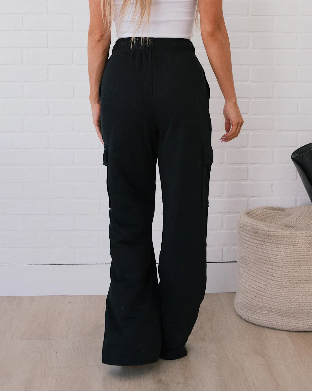 Rae Mode Cargo Lounge Pants - Black