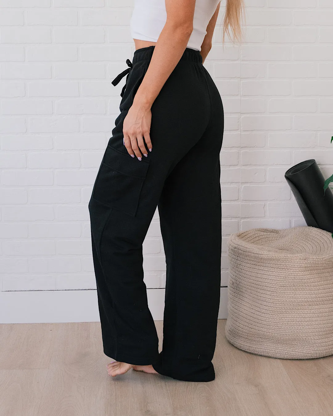 Rae Mode Cargo Lounge Pants - Black