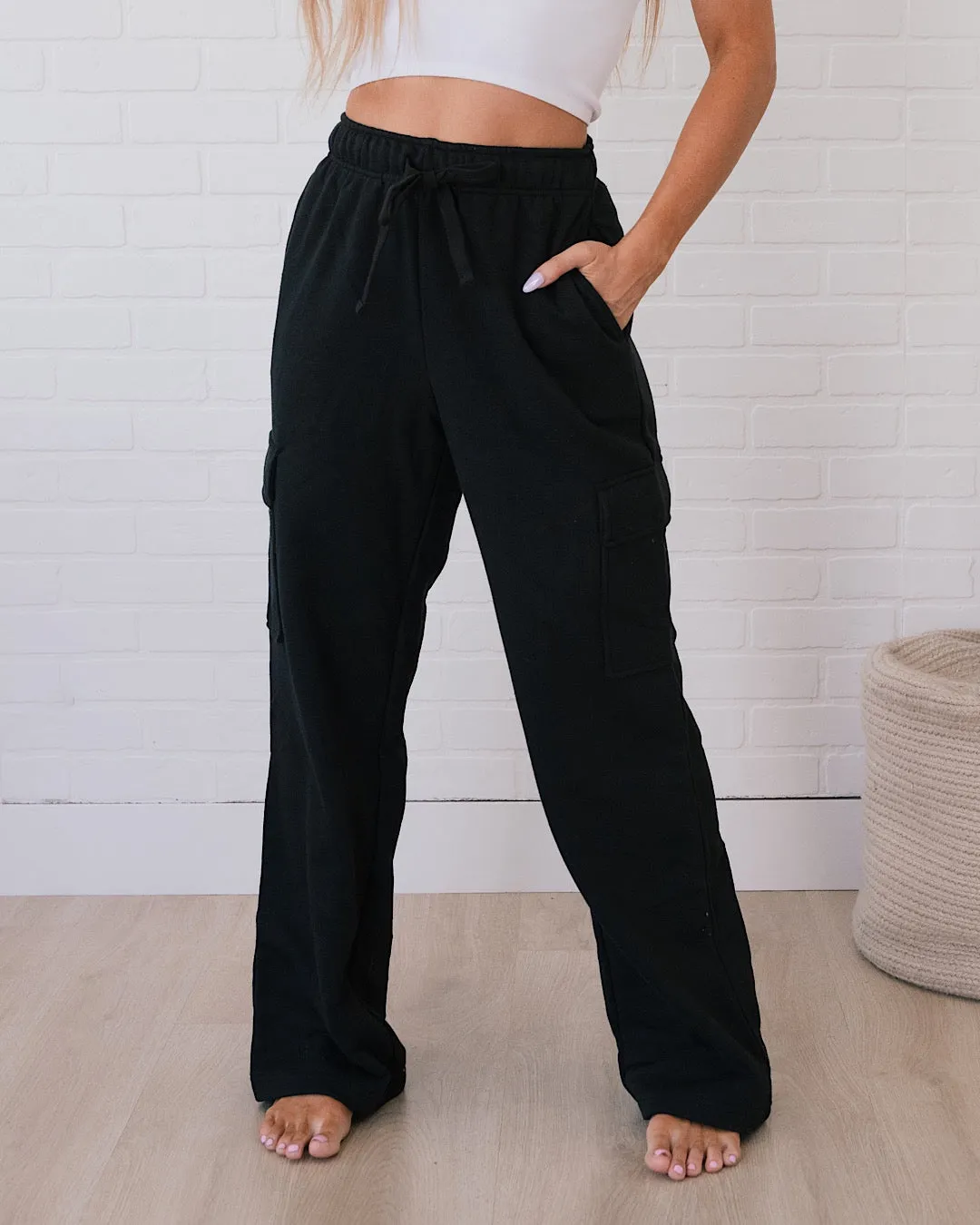 Rae Mode Cargo Lounge Pants - Black