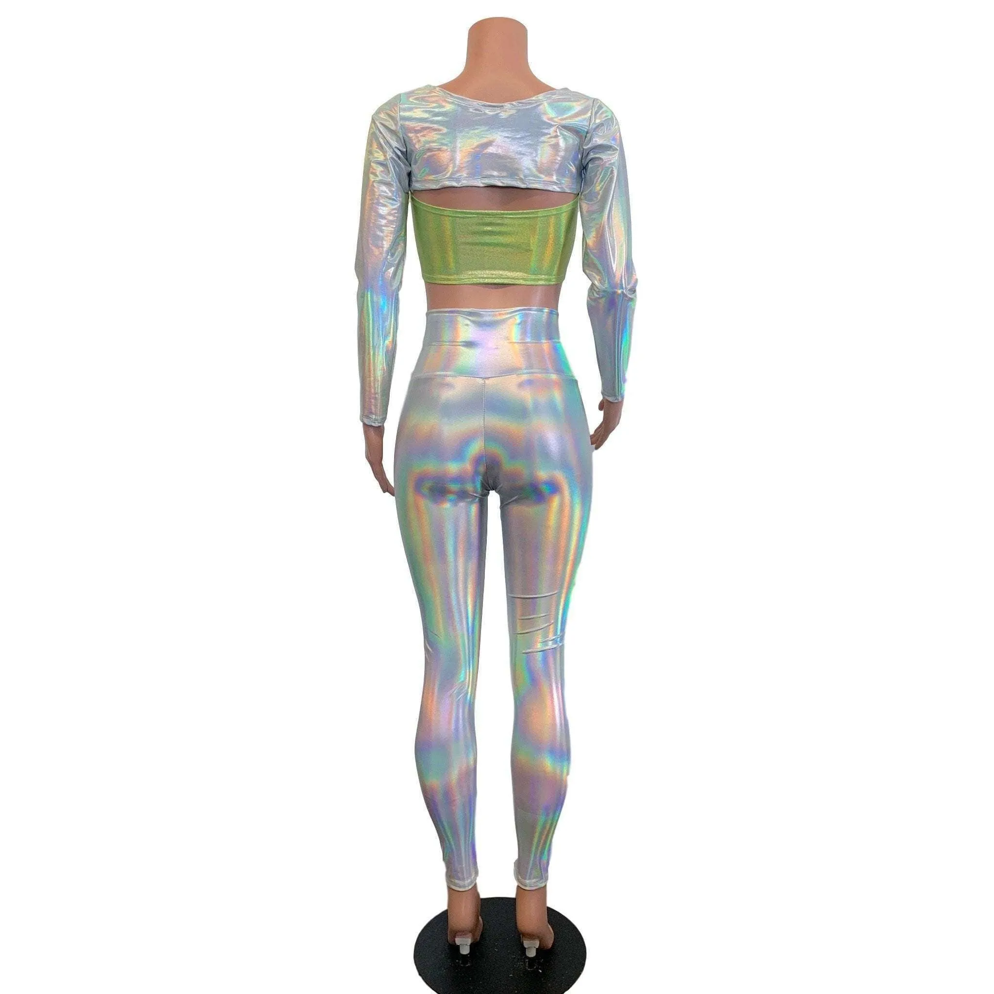 Rave Alien Costume - Opal Holographic Iridescent