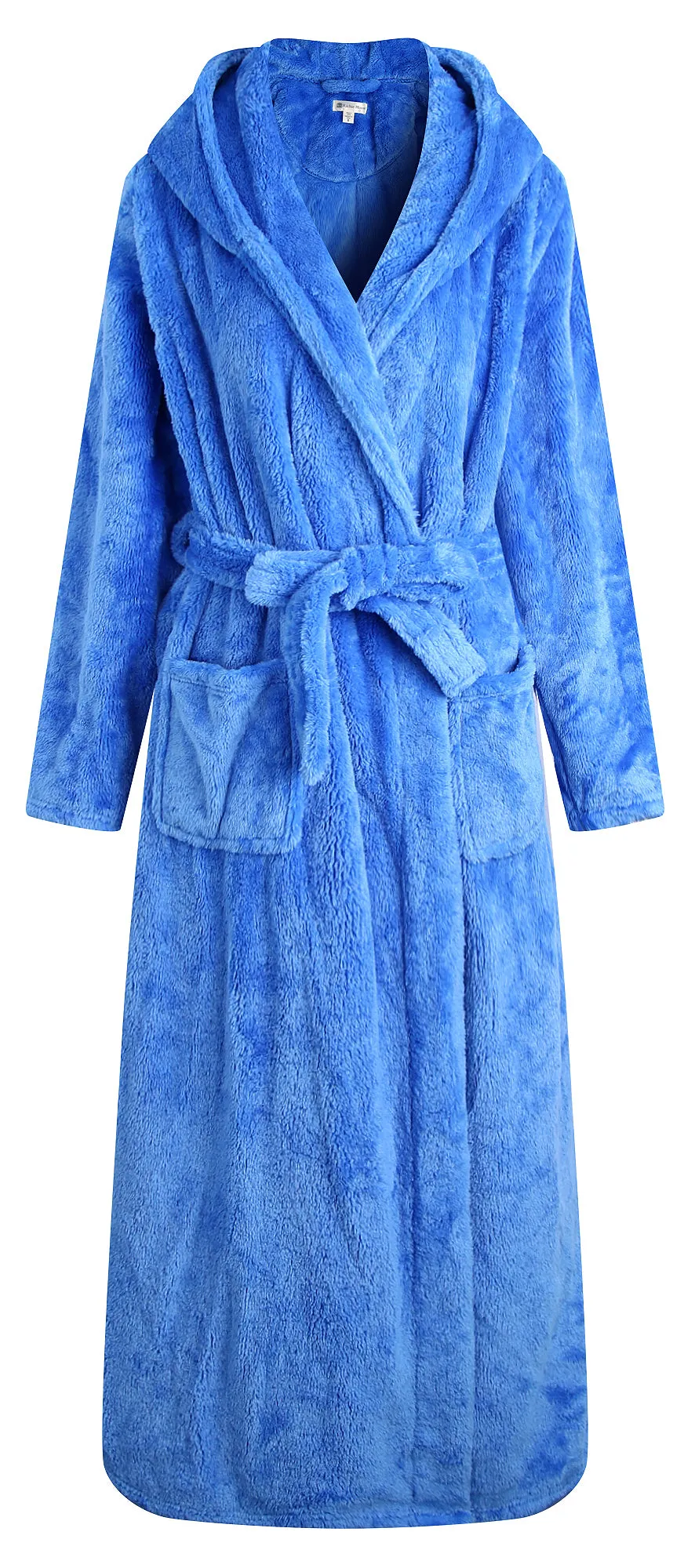 RH Robe Womens Long Hooded Bathrobe Plush Fleece Winter Sleepwear S-XL RHWN2233