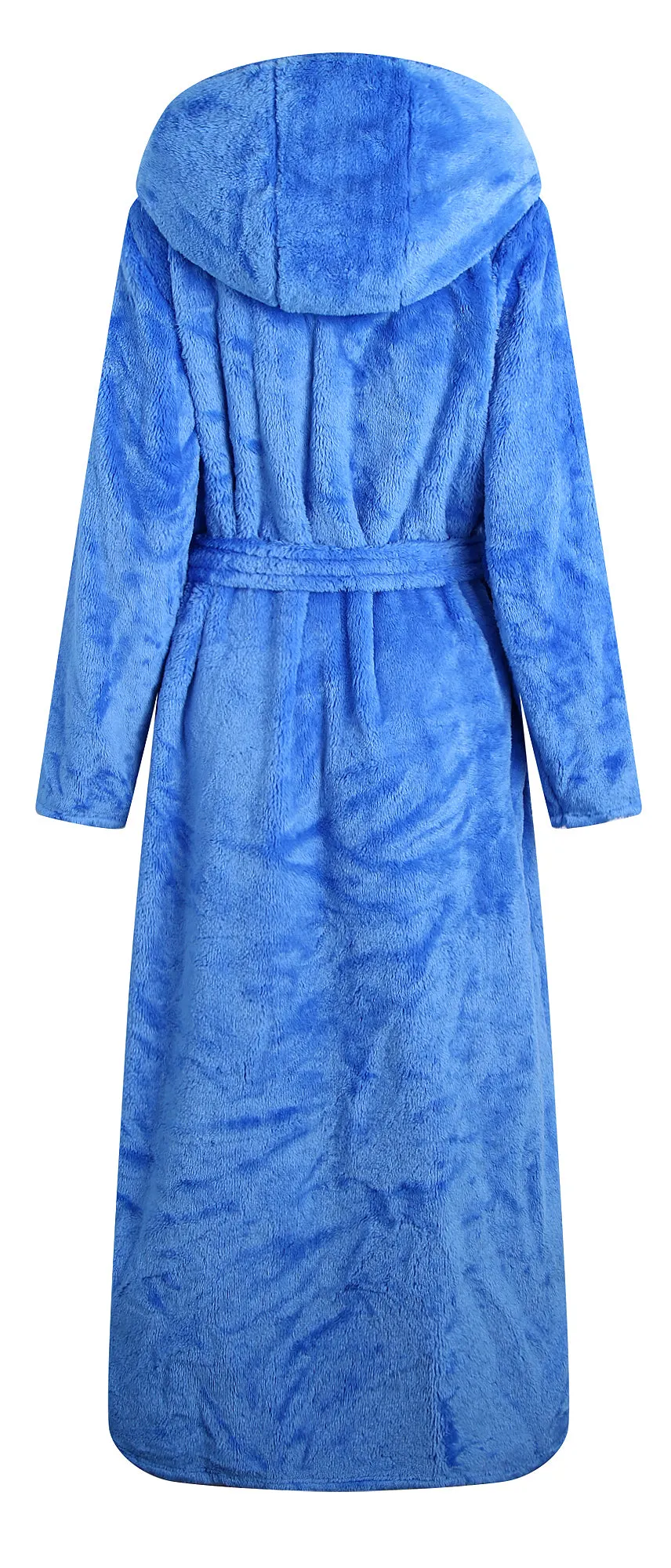 RH Robe Womens Long Hooded Bathrobe Plush Fleece Winter Sleepwear S-XL RHWN2233