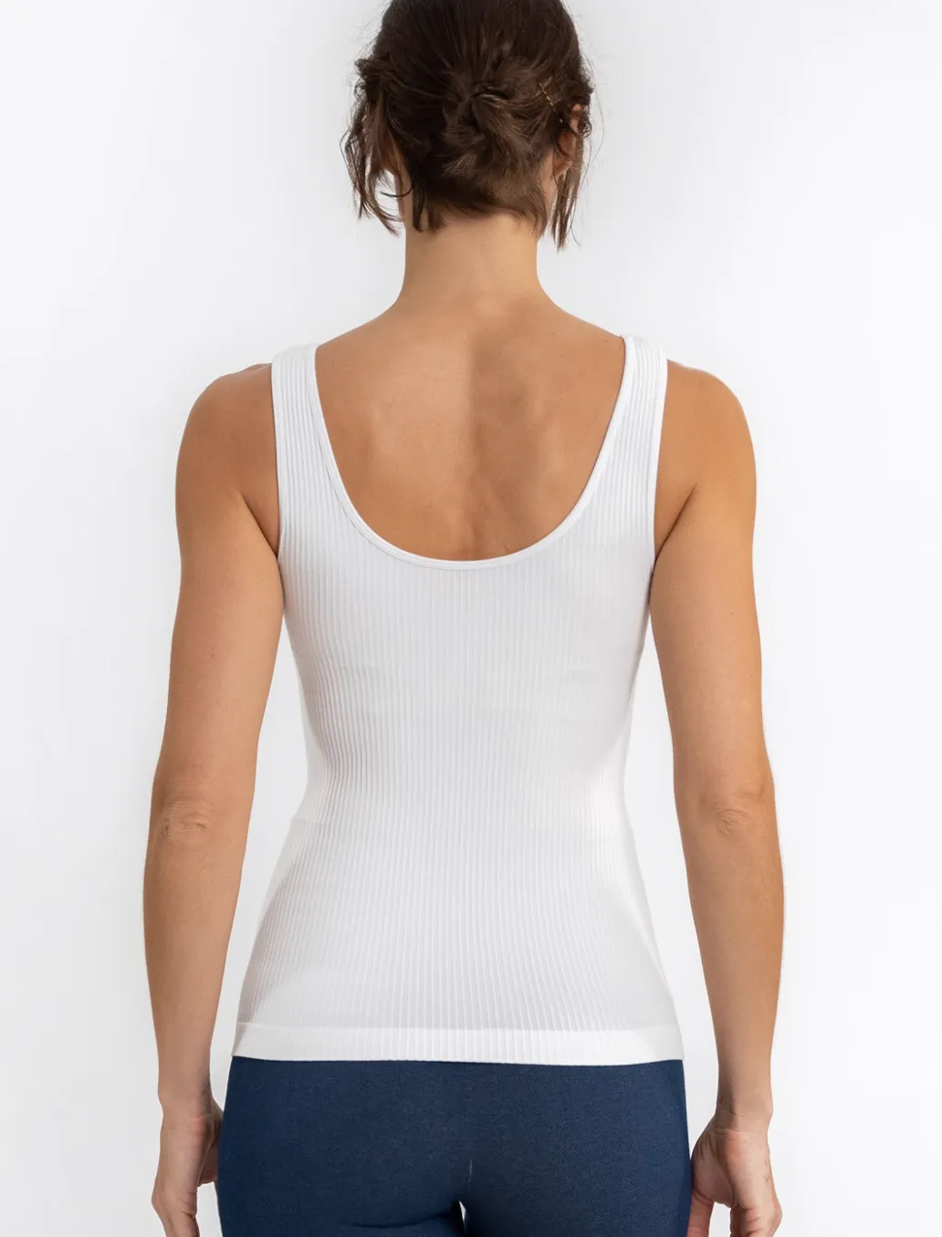 RIBBED V-NECK/SCOOP NECK TANK By Elietian