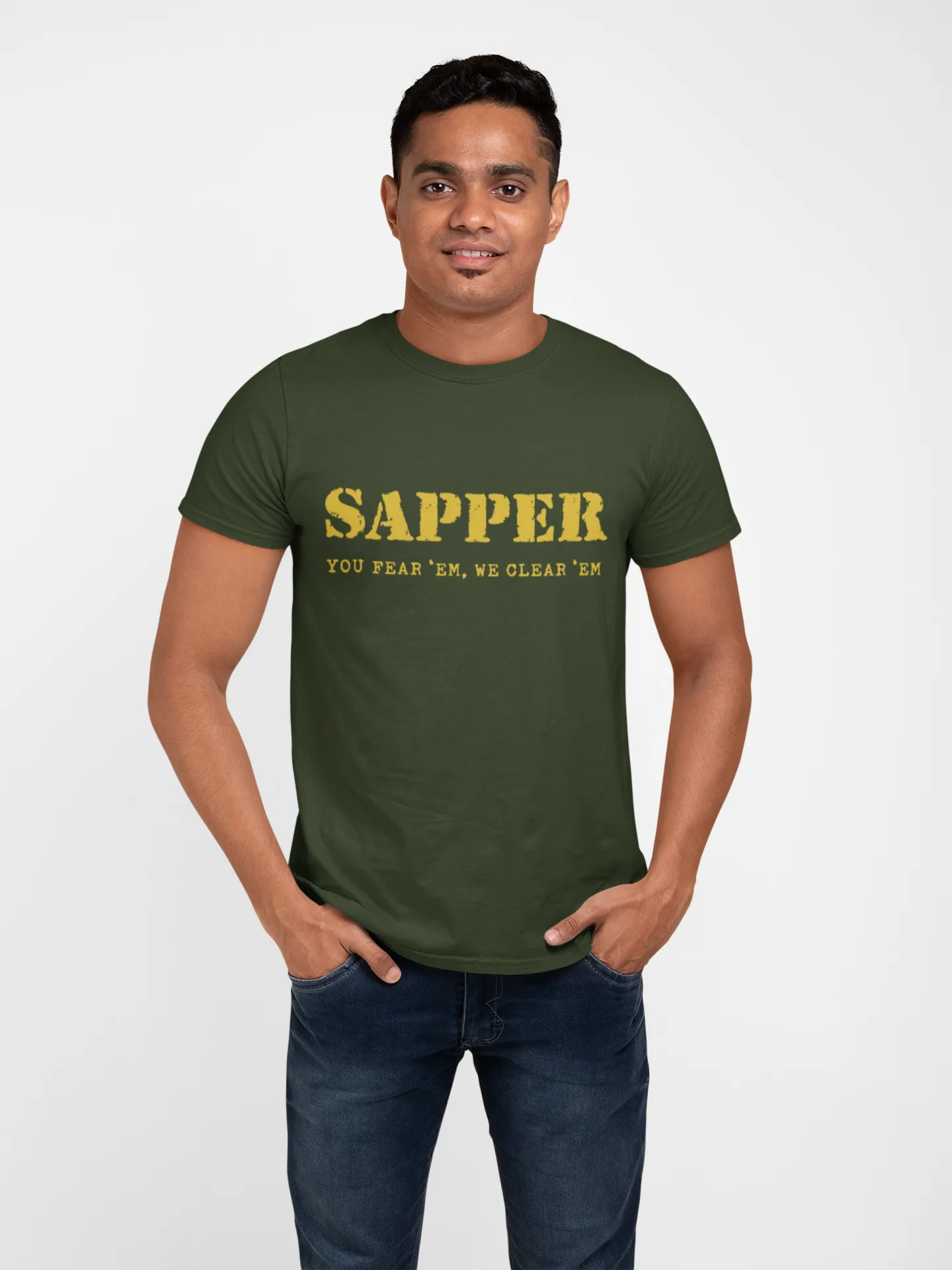 Sapper T-shirt - You Fear 'Em, We Clear 'Em (Men)