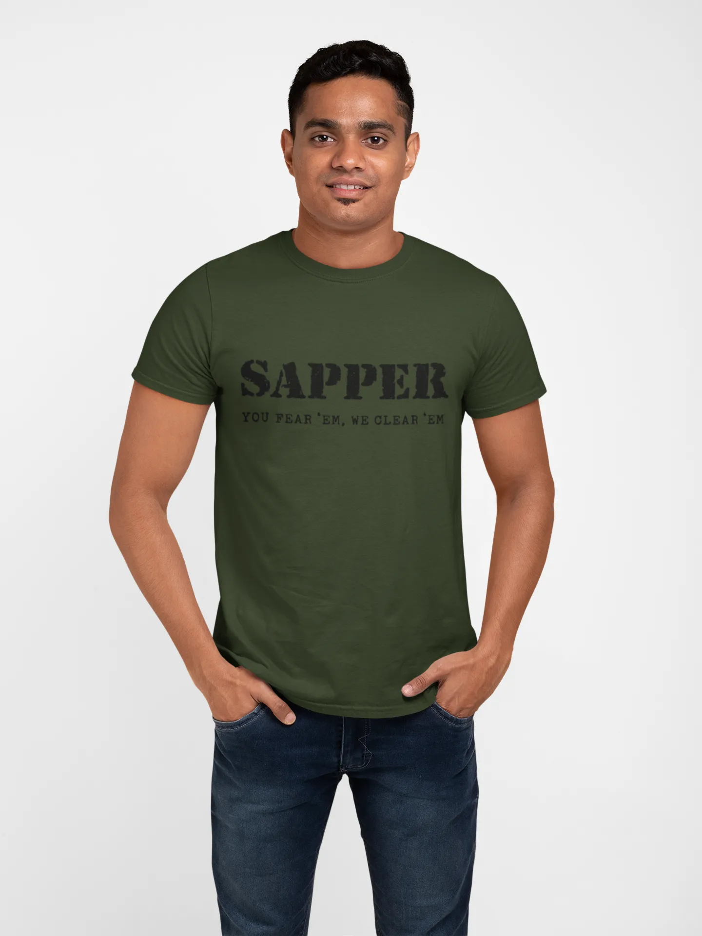 Sapper T-shirt - You Fear 'Em, We Clear 'Em (Men)