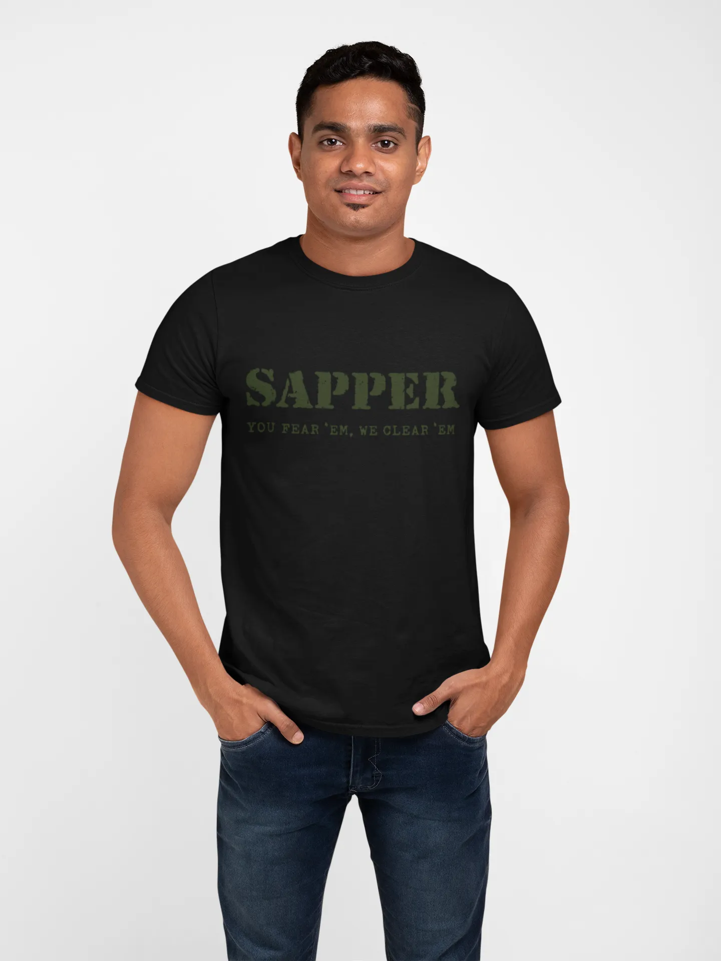 Sapper T-shirt - You Fear 'Em, We Clear 'Em (Men)