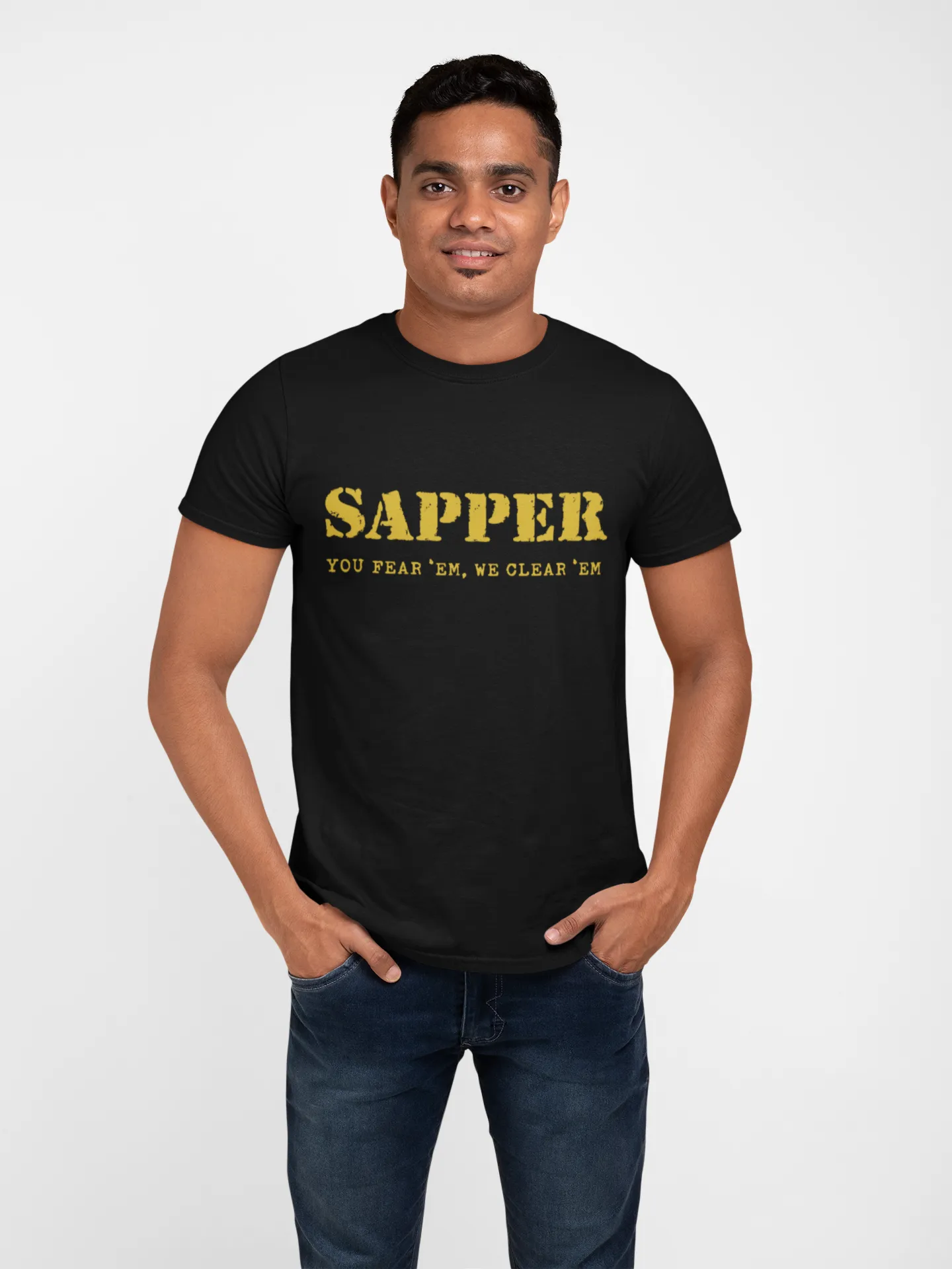 Sapper T-shirt - You Fear 'Em, We Clear 'Em (Men)