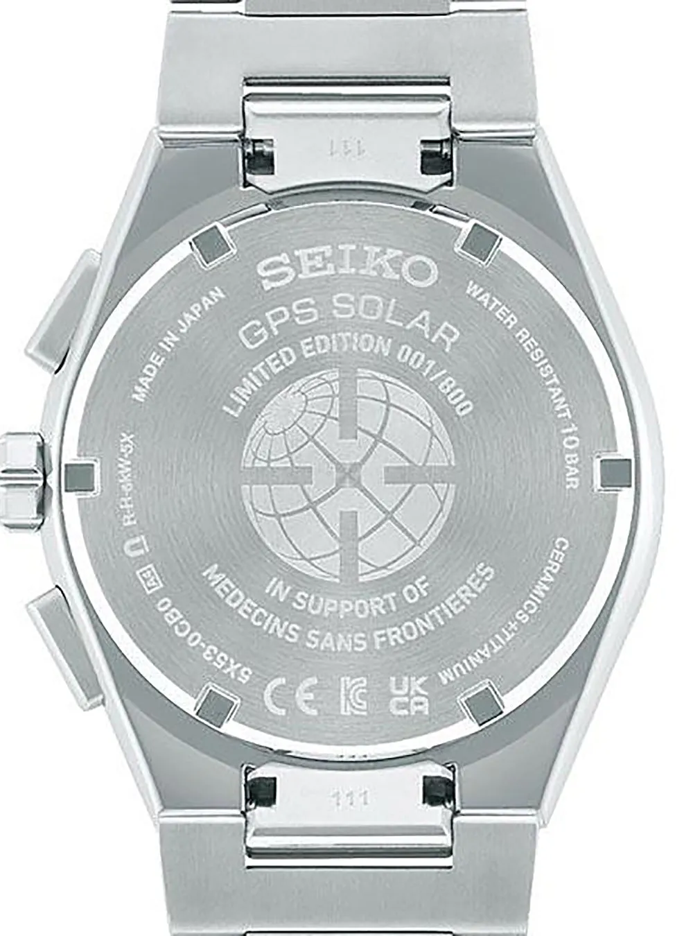 SEIKO ASTRON GPS SOLAR MEDICINS SANS FRONTIERES SBXC133 LIMITED EDITION MADE IN JAPAN JDM