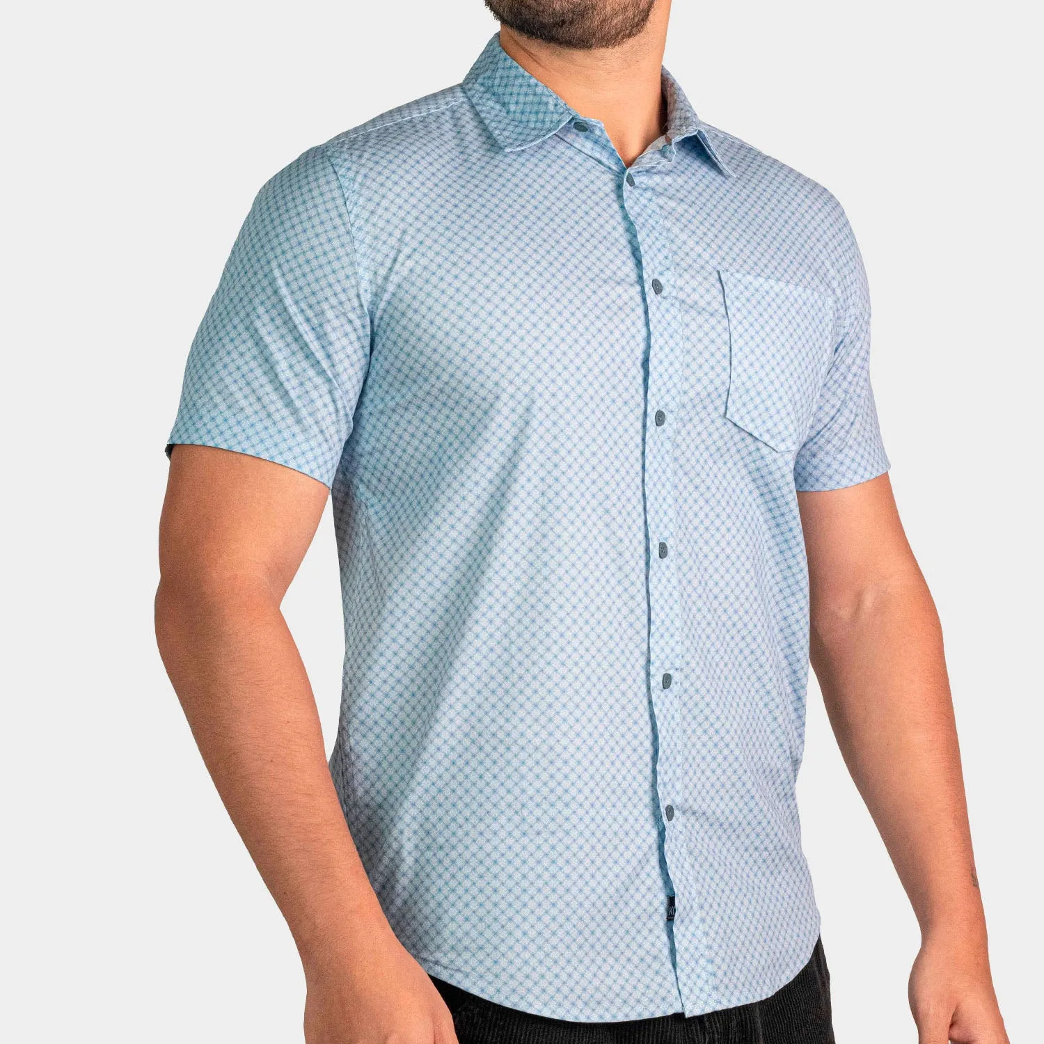 Short Sleeve Patch Para Hombre