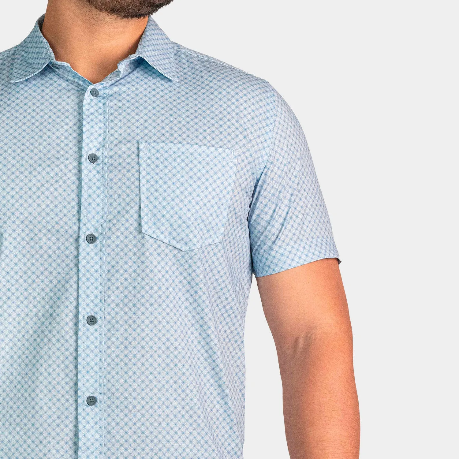 Short Sleeve Patch Para Hombre