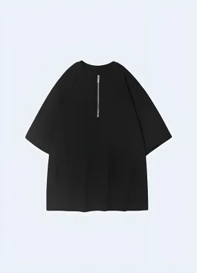 Short Sleeve Zipper Shirt