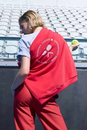 Sporty Sweatshirt Cherry Red