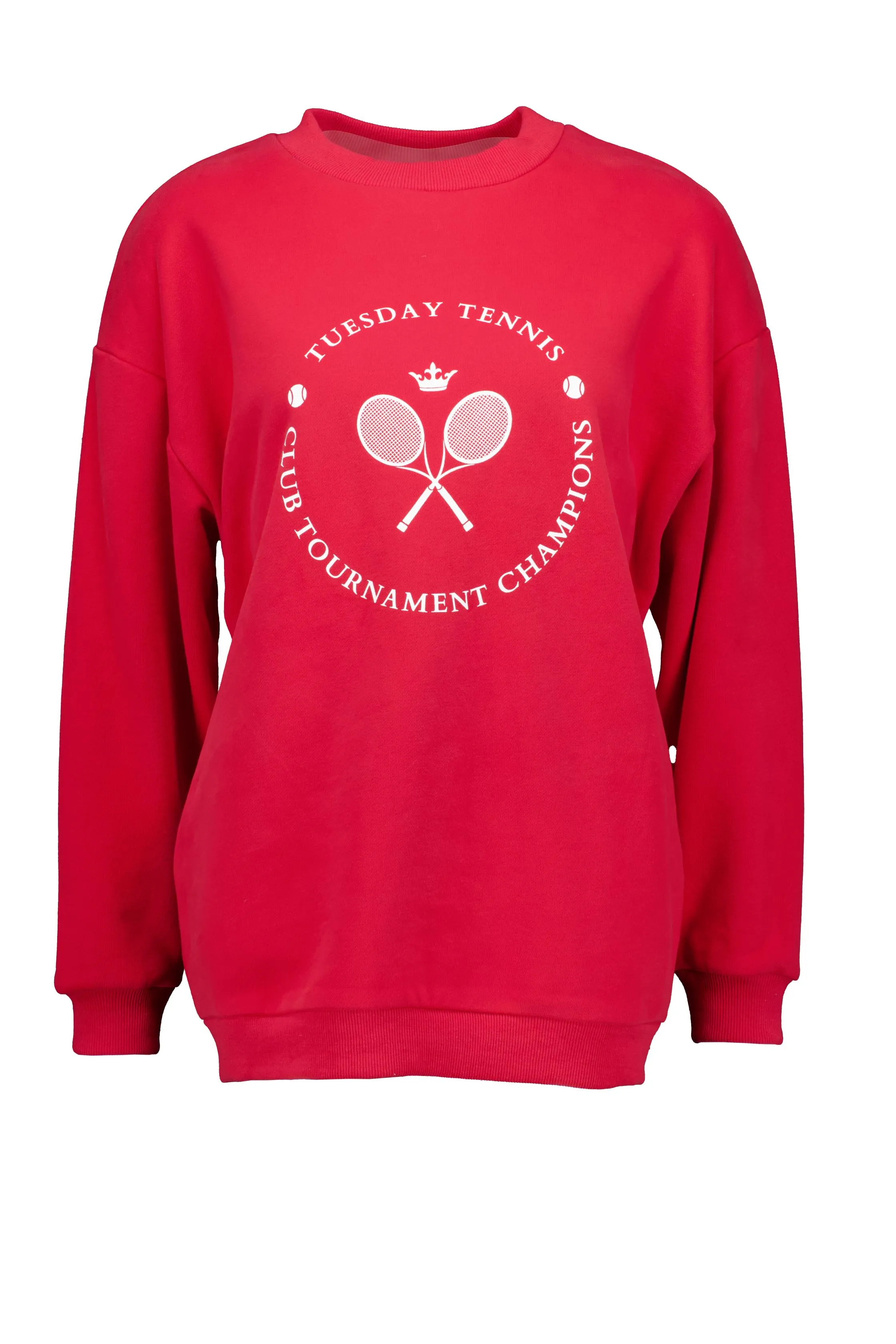 Sporty Sweatshirt Cherry Red