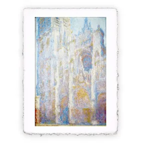 Stampa di Claude Monet - La Cattedrale di Rouen. Il portale e la torre Saint Romain a mezzogiorno - 1894