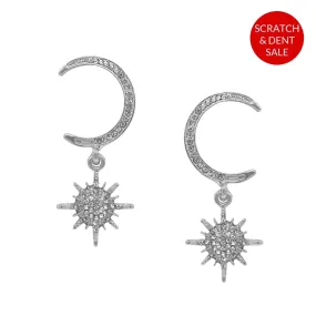 Star Hug Silver Dangler Earrings - Sample