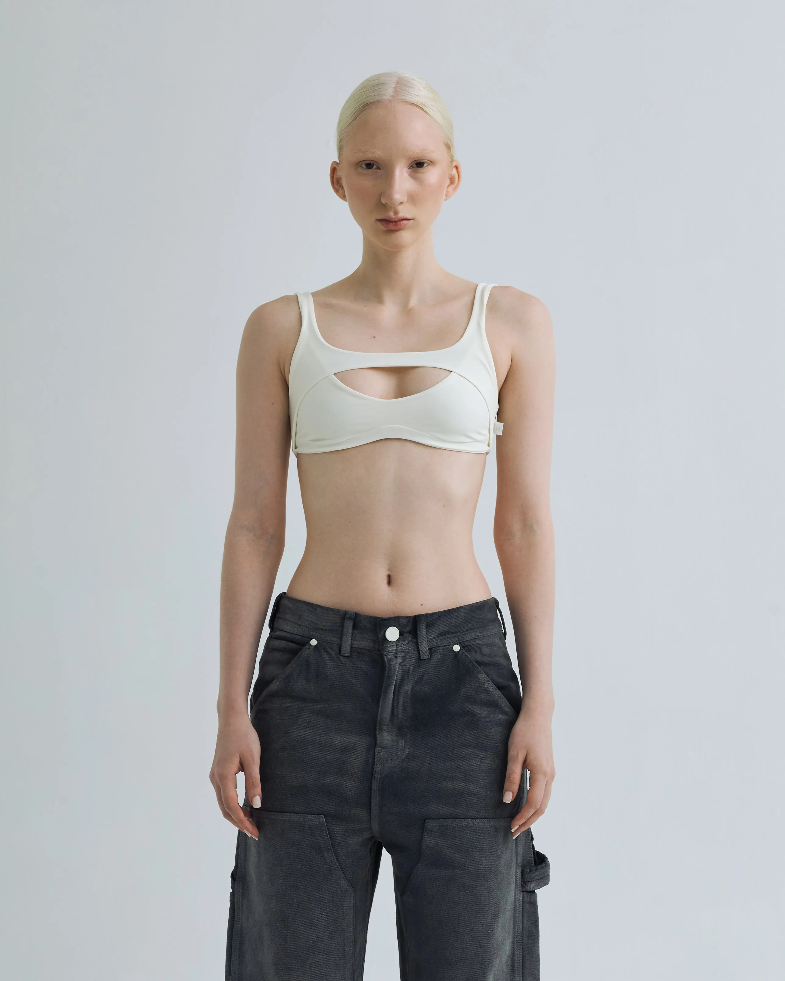 Sublime Basic Cut Out Top Ivory