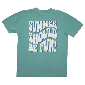 Summer Should Be Fun T-Shirt - Sea Foam Green