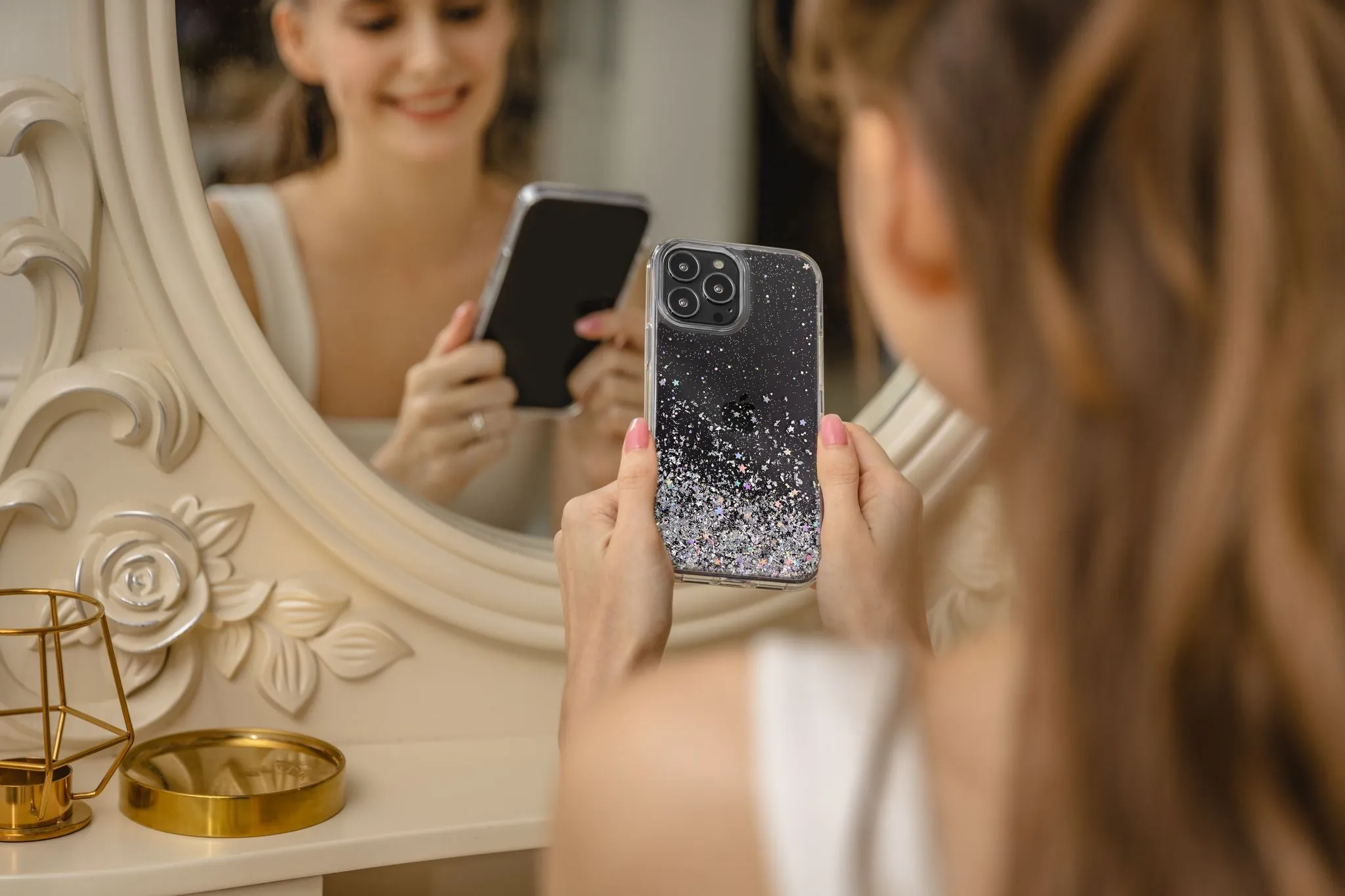 SwitchEasy Starfield 3D Glitter Resin iPhone Case 13 Series