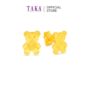 TAKA Jewellery 916 Gold Earrings Bear