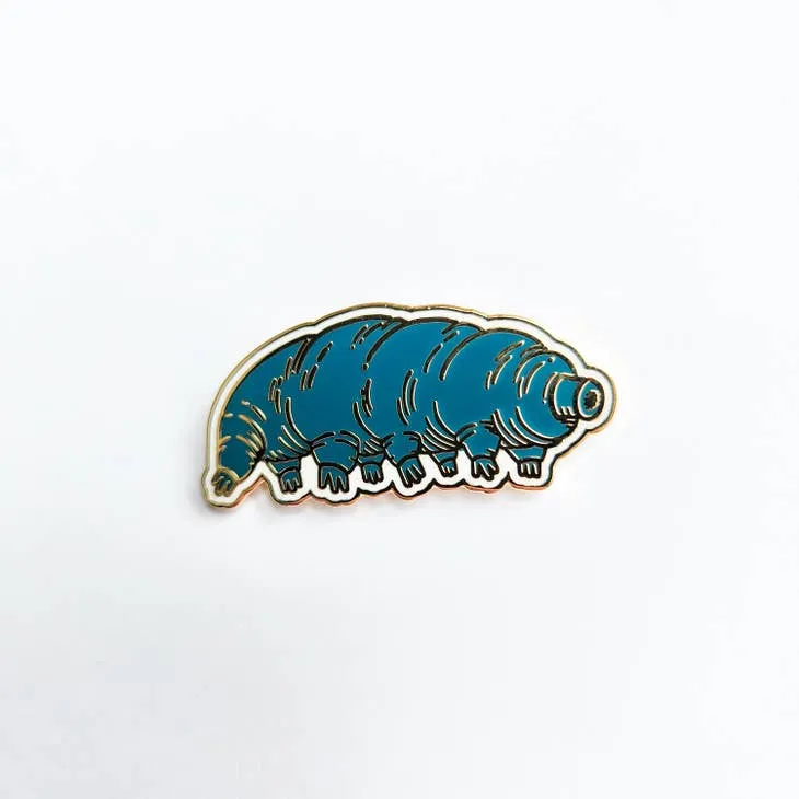 Tardigrade Enamel Pin Teal